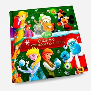 Disney Christmas Storybook Collection Hardcover Silver Leaf Page Edge 18 Stories
